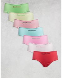 Juicy Couture - 7 Pack Weekday High Waist Briefs - Lyst