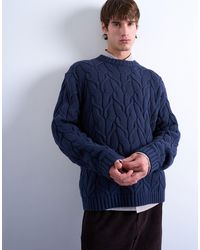 TOPMAN - – schwerer relaxed-fit-strickpullover - Lyst