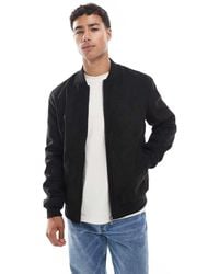Only & Sons - Faux Suede Bomber - Lyst