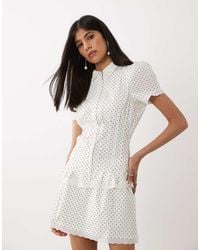 WeWoreWhat - Cinched Button Up Top - Lyst
