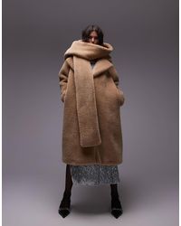 TOPSHOP - – auffälliger super-oversize-mantel aus teddyfell - Lyst