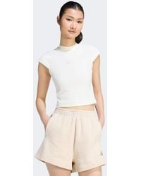 adidas Originals - Adidas Kit Small Logo Rib T-shirt - Lyst