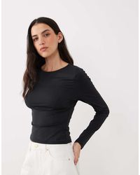 ASOS - Polyamide Slinky Long Sleeve Top - Lyst