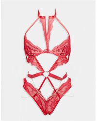 Ann Summers - Love mi amor - body ajouré en dentelle avec détail métallique cœur - Lyst