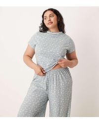 ASOS - Asos Design Curve Mix & Match Pyjama Baby Tee - Lyst