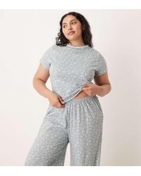 ASOS - Asos Design Curve Mix & Match Pyjama Baby Tee - Lyst