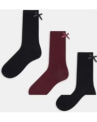 JJXX - 3 Pack Bow Socks - Lyst