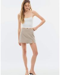 Stradivarius - Skort Met Zijsplit - Lyst