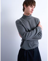TOPMAN - Essential Knitted Roll Neck - Lyst