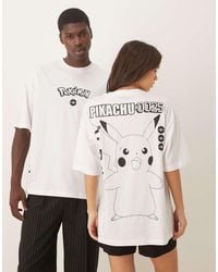 ASOS - Unisex Oversized T-shirt With Pokemon Prints - Lyst