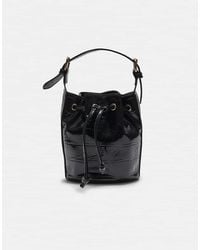 Stradivarius - Mock-Croc Bucket Bag - Lyst