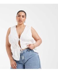 Vero Moda - High Rise Loose Fit Denim Shorts - Lyst