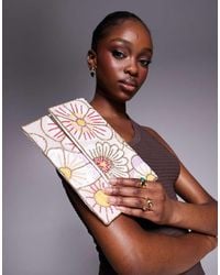 True Decadence - Pochette A Busta Con Motivo Floreale Con Paillettes - Lyst