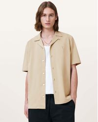 AllSaints - Camisa De Manga Corta Hudson De - Lyst