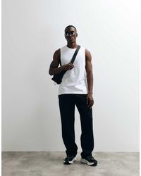 4505 - Icon Cotton Drop Armhole Training Vest With Quick Dry Finish - Lyst