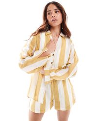 Never Fully Dressed - Miley Striped Shirt Co-ord - Lyst