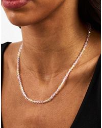 CERNUCCI - Lemon Glass Bead Necklace - Lyst