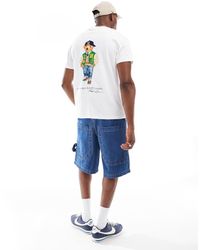 Polo Ralph Lauren - Denim Bear Back Print Pocket T-shirt Classic Oversized Fit - Lyst