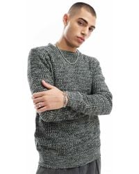 Brave Soul - Grofgebreide Trui Met Ronde Hals - Lyst