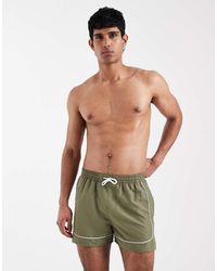 Aray - Swimshort With Contrast Trim - Lyst