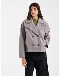 Vero Moda - Short Double-breasted Formal Coat - Lyst