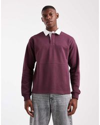 New Look - Rugby Polo Sweatshirt - Lyst