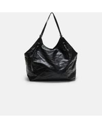 Stradivarius - Borsa Shopping Nera Con Anelli - Lyst