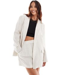 ASOS - Relaxed Blazer With Linen - Lyst