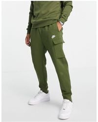 Nike Club Fleece Cargo joggers in Green for Men - Save 8% | Lyst Canada
