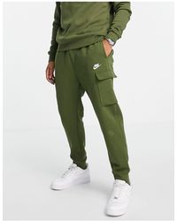nike lightweight utility cargo joggers in light grey