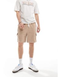ASOS - Oversized Ribbed Velour Shorts - Lyst