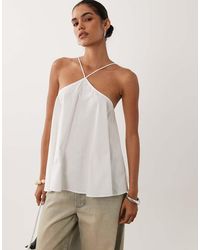 ASOS - Volume Halterneck Cami - Lyst