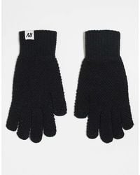 Reclaimed (vintage) - Waffle Gloves With Touchscreen - Lyst