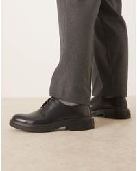 Calvin Klein - Leather Lace Up Loafers - Lyst