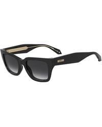 Moschino - Moschino Sun Rectangular Sunglasses With Shaded Gradient Lenses - Lyst