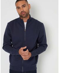 Threadbare - Funnel Neck Zip Through Sweatshirt - Lyst