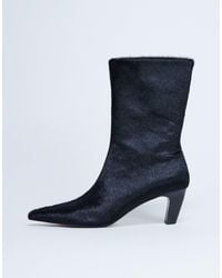 TOPSHOP - Poppy Real Leather Point Toe Ankle Boot - Lyst