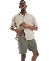 Only & Sons - Textured Linen Mix Short - Lyst