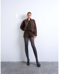 TOPSHOP - Co Ord Real Suede Mini Shorts - Lyst