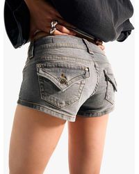 Bershka - Denim Mini Shorts - Lyst