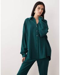 ASOS - Tailored Oversized Textured Shirt - Lyst