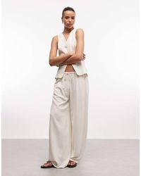 Reclaimed Vintage - Cotton Rich Pull On Relaxed Pants - Lyst