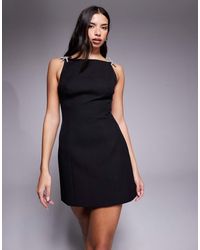 Forever New - Embellished Bow Sculpted Mini Dress - Lyst