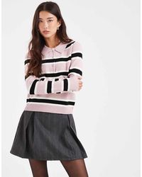 ONLY - Relaxed Fit Knitted Polo Top - Lyst