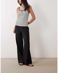 Cotton On - Haven Linen Fold Over Trouser - Lyst