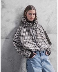 ASOS - Hooded Bubble Hem Bomber Jacket - Lyst