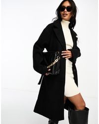Vila - Manteau habillé mi-long avec ceinture - Lyst