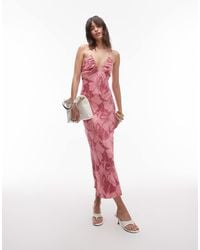 & Other Stories - Midi Dress With Strappy Cut Out Back - Lyst