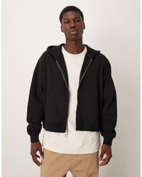Abercrombie & Fitch - Essential Cropped Zip Hoodie - Lyst