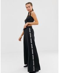 reebok wide leg joggers